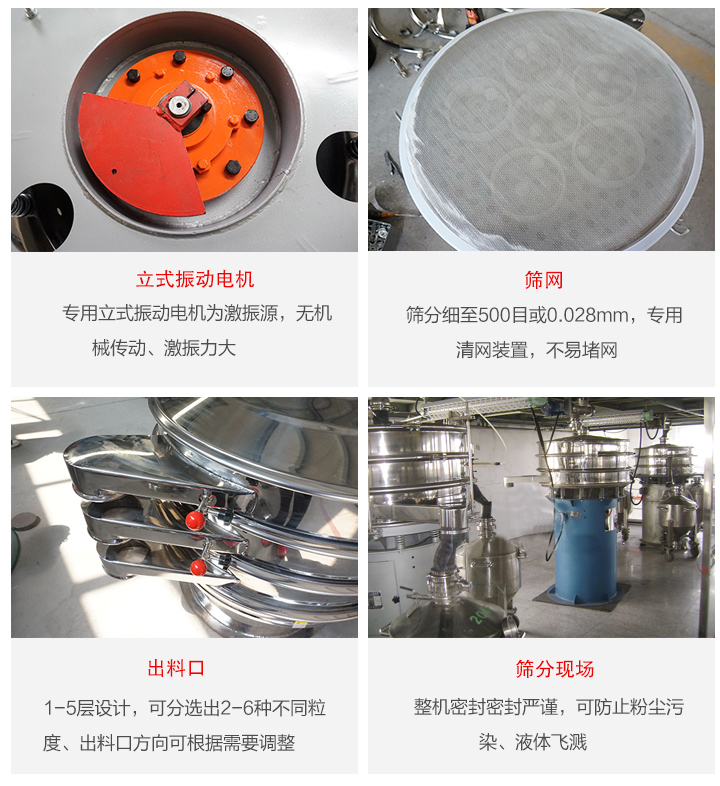 旋振篩定制化有：移動(dòng)，加緣，閘門(mén)等多種形式選擇。子母設(shè)計(jì)透網(wǎng)率高，換網(wǎng)方便。