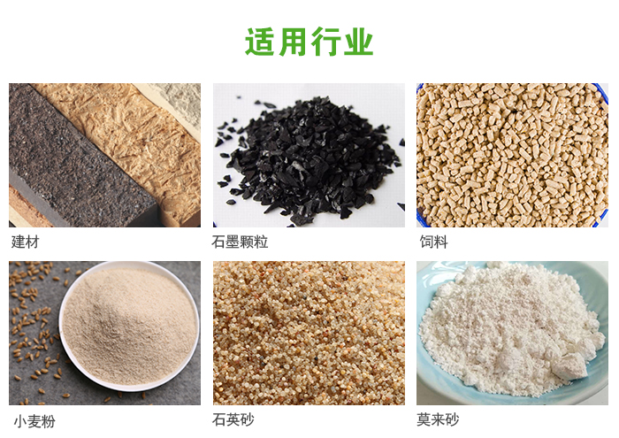 高頻振動篩主要用于化工，建材，石墨顆粒，飼料，小麥粉，石英砂，豆?jié){，果汁等各種物料的干法、濕法篩分、分級、脫水，過濾。